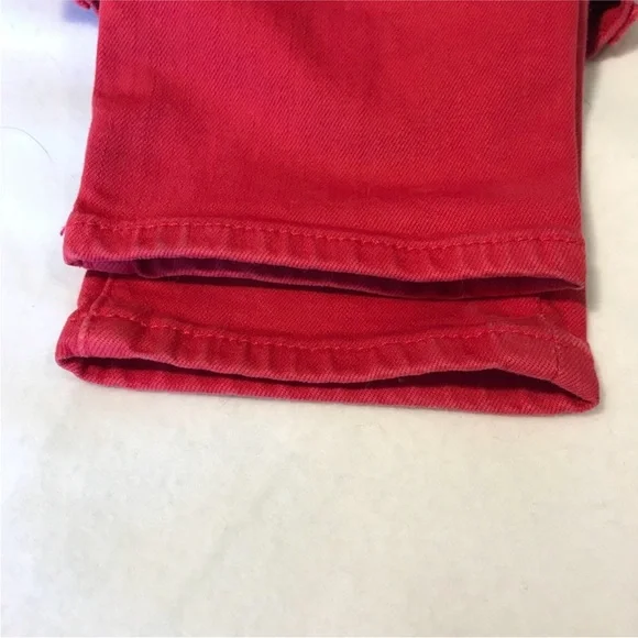 7 For All Mankind Red Skinny Jeans - Picture 7 of 7
